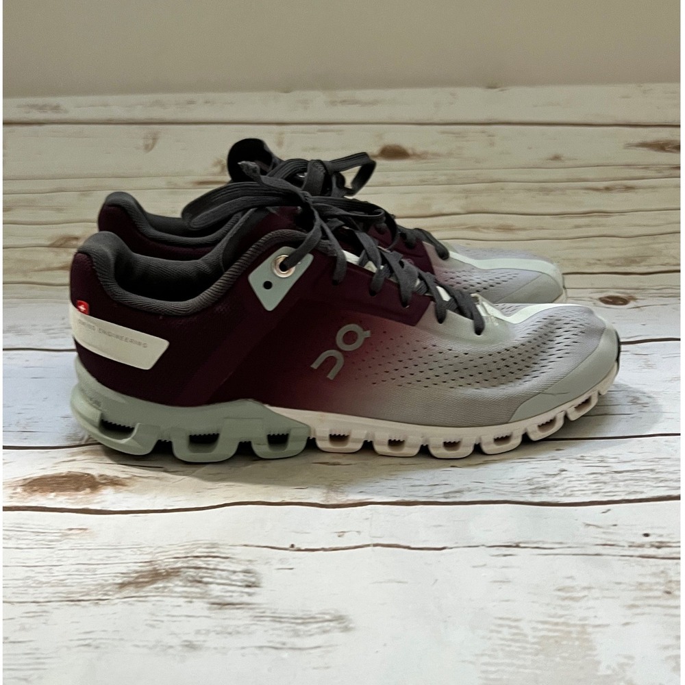 On Running Cloudflow Mulberry Mineral Gradient Running Shoes Women 7